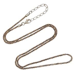 Italian Margarita Chain | Vintage Sterling Silver 925 | Adjustable 18.5"-20.5"